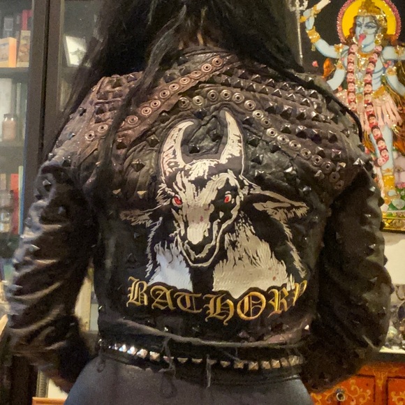 RARE Toxic Vision OOAK Studded Bathory Jacket - Picture 2 of 8
